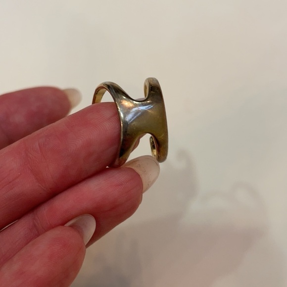 Luv AJ The Triple Spear Bangle Ring in Antique Gold - Picture 7 of 7